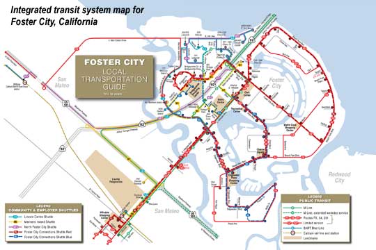 Transit system map