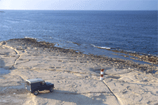 Land Rover on Beach